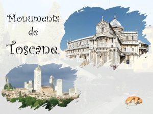 Monuments de Toscane Le baptistre de Pistoia se