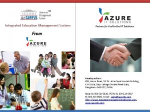 Integrated education management system