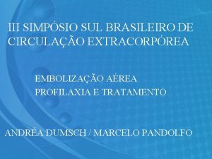 Circulao Circulao