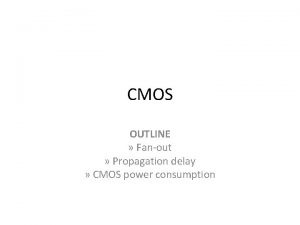 Propagation delay in cmos