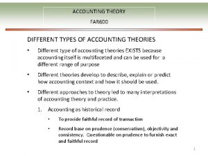 Different types of accounting methods