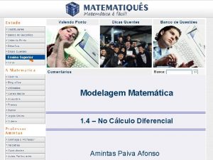 Ensino Superior Modelagem Matemtica 1 4 No Clculo