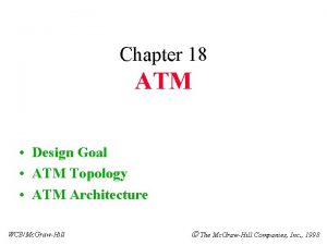Atm topology