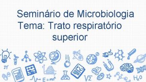Seminrio de Microbiologia Tema Trato respiratrio superior O