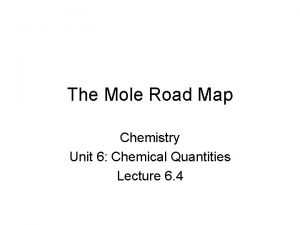 Mole road map definition Mole road map definition