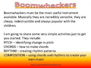 Boomwhacker chords