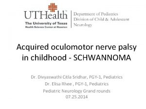 Oculomotor nerve