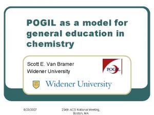 POGIL as a model for general education in