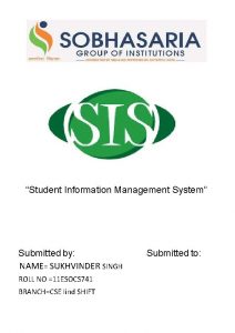 Scope of student information system