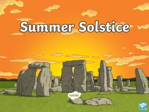 Pie chart showing the summer and winter solstice