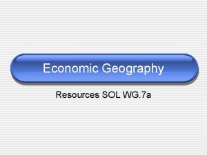 Earth resources examples Earth resources examples