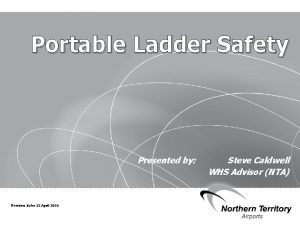 Ladder risk assessment checklist