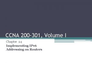 CCNA 200 301 Volume I Chapter 24 Implementing