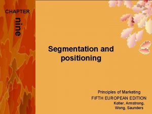 Intermarket segmentation