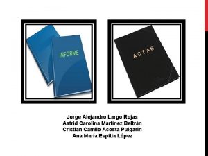 Partes del acta Partes del acta