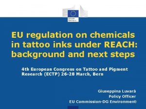 Eu tattoo ink regulations