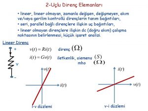 2 Ulu Diren Elemanlar lineer lineer olmayan zamanla