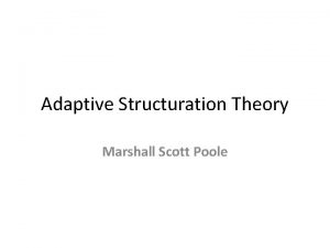 Teori adaptive structuration