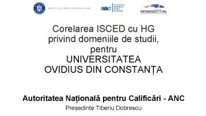 Corelarea ISCED cu HG privind domeniile de studii