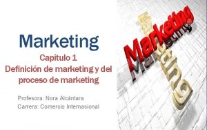 Que es marketing