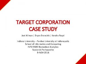 Target corporation case study