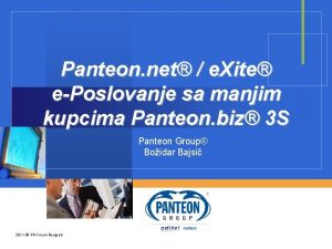 Panteon net e Xite ePoslovanje sa manjim kupcima