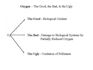 Oxygen The Good the Bad the Ugly The