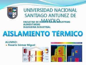 UNIVERSIDAD NACIONAL SANTIAGO ANTUNEZ DE MAYOLO FACULTAD DE