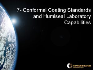 Conformal coating standards