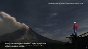 Mount Sinabung a large volcano on Sumatra Island