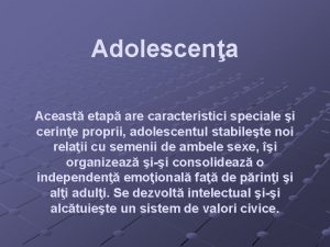 Adolescena