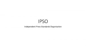 Independent press standards organisation