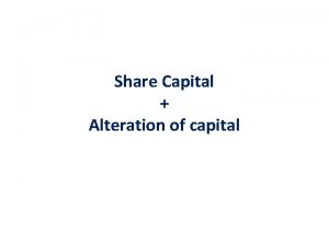 Paid up capital Paid up capital