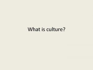 Cultural universals