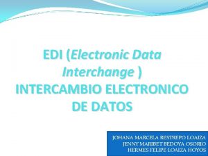 Intercambio electronico de datos