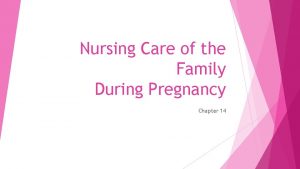 Nursing Care of the Family During Pregnancy Chapter