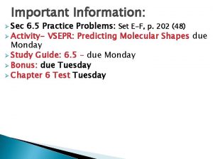 Vsepr example problems