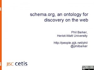 Schema.org ontology