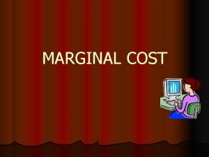 Marginal costing meaning