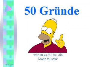 50 Grnde warum es toll ist ein Mann