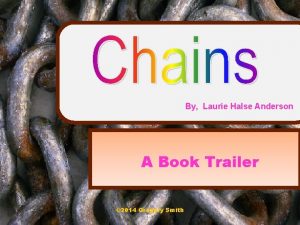 Chains book trailer