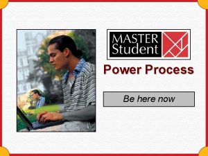 The power process be here now The power process be here now