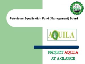 Petroleum equalisation fund