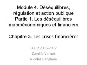 Module 4 Dsquilibres rgulation et action publique Partie