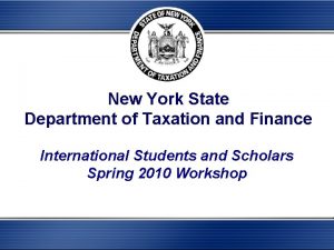 New York State Department of Taxation and Finance