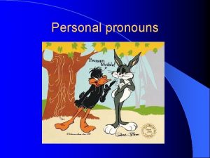 Pronouns in english