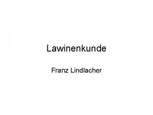 Franz lindlacher