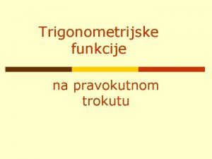 Pravokutni trokut sinus