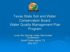 Texas soil and water conservation