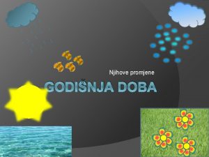 Njihove promjene GODINJA DOBA Proljee Proljee je jedno